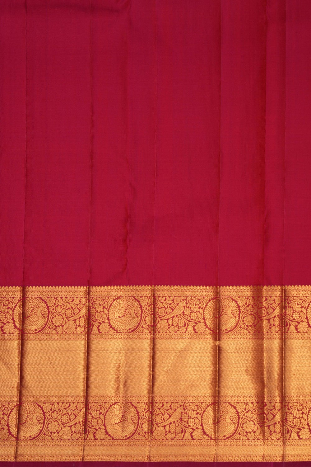 Image of Pink Floral Brocade Kanchipattu Saree